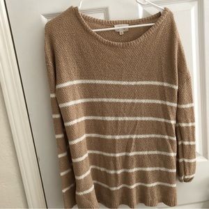 Brown striped top